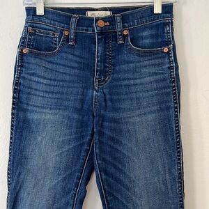 Madewell Women’s Blue 10inch High-Rise Skinny Jeans Size 25S Lightwash